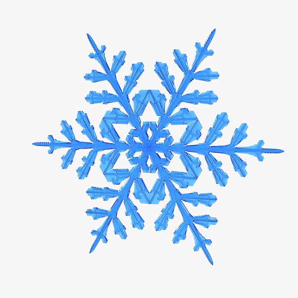 Realistic snowflakes set 3D - TurboSquid 1370280