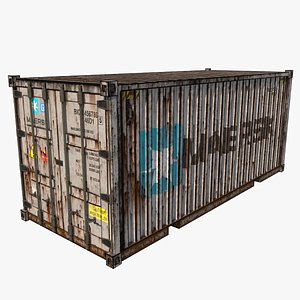 3D model shipping container