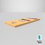 Kids Colored Pencils Box 3D Model