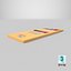 Kids Colored Pencils Box 3D Model