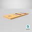 Kids Colored Pencils Box 3D Model