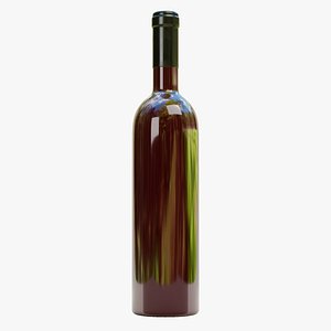 3D Wine Bottle 05
