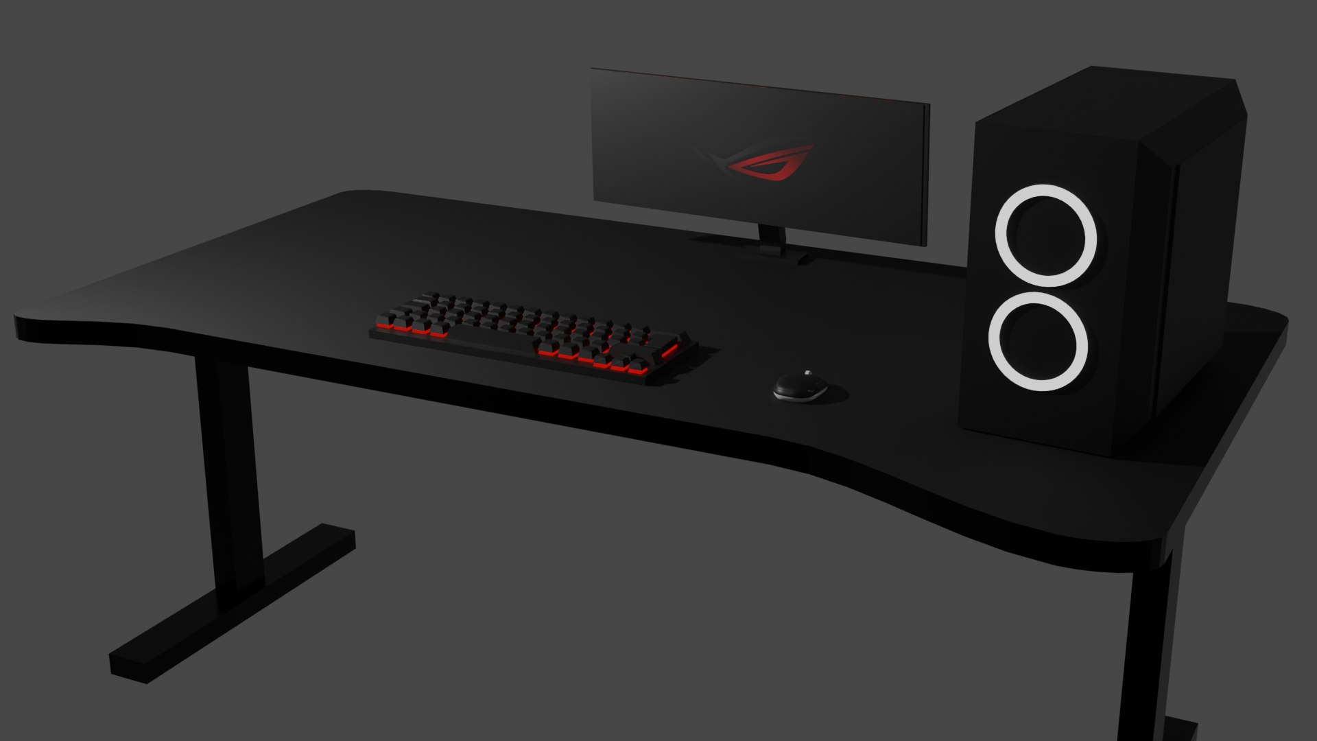 3D Gaming PC Setup TurboSquid 2168712