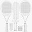 3d model tennis racket