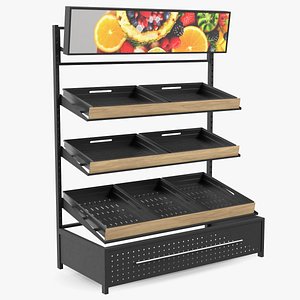 Grocery Display Rack model