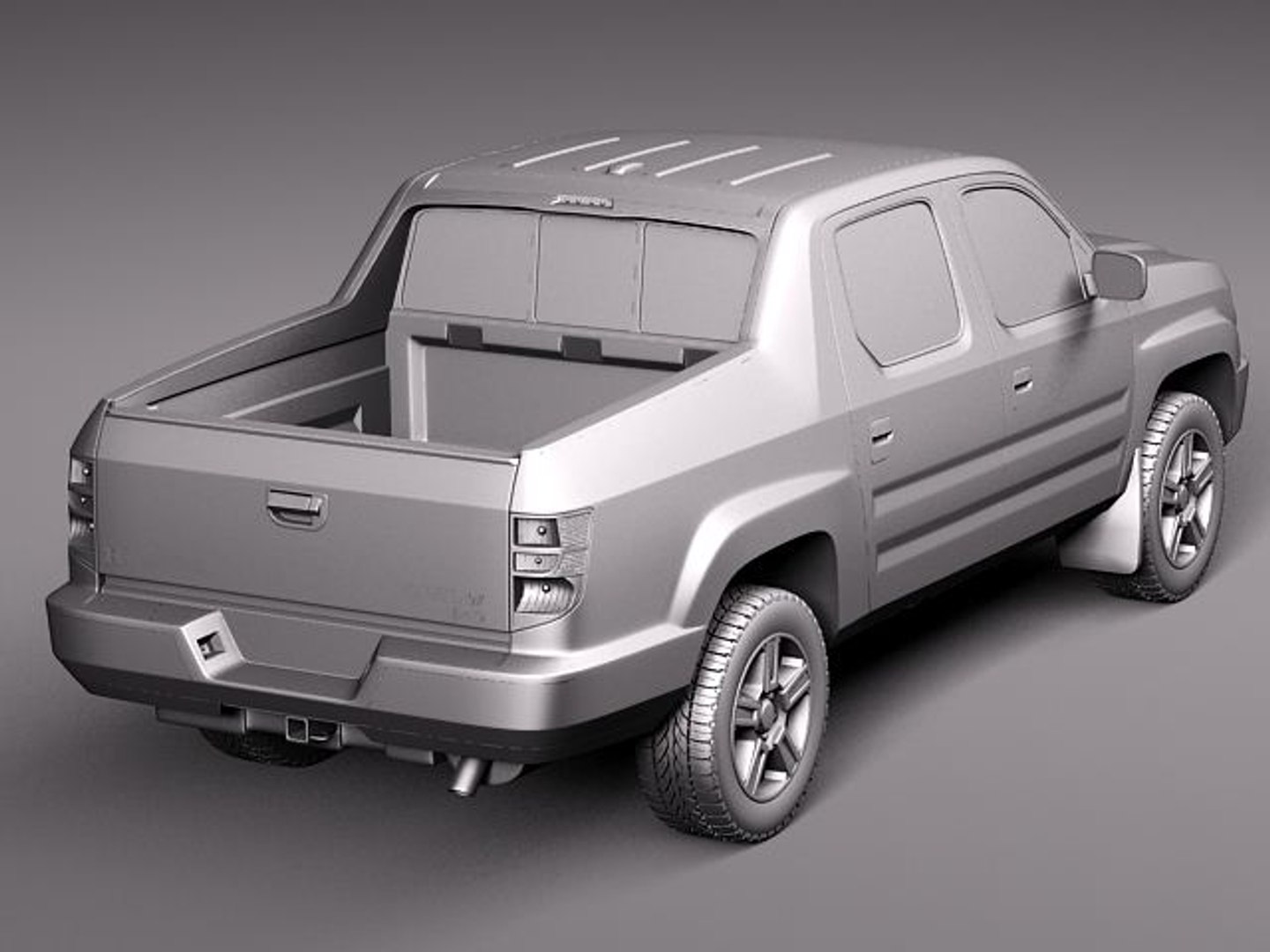 Honda Ridgeline 2012 Pickup 3d Model