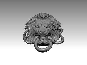 Lion  Head Statue model