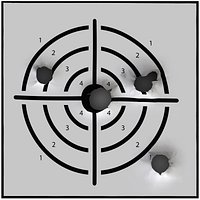 Target Bullet Holes with 8 Holes Shapes