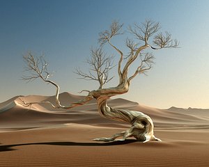 c4d desert tree