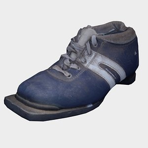 cross country ski boot 3D