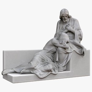 Jesus with Woman Statue