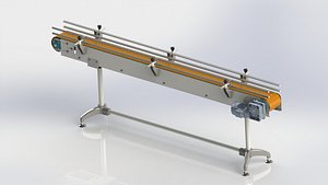 Plastic conveyor 3m 3D model