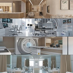 Modern Hospital Bundle 3D model