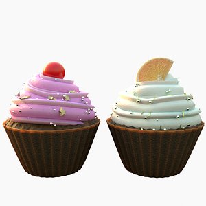 3D Cupcakes model