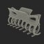 claw hair 3d model