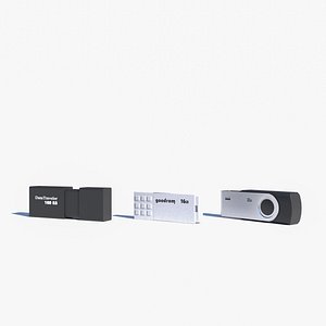 3D Collection of  Flash Drives