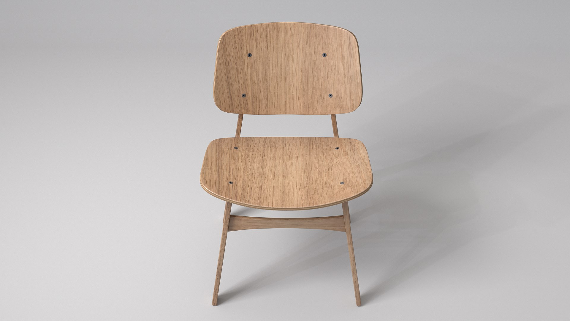 3D Soeborg Wood Chair - TurboSquid 1920572