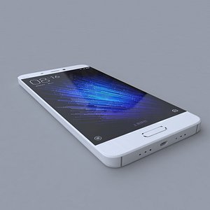 3d model xiaomi mi 5 white