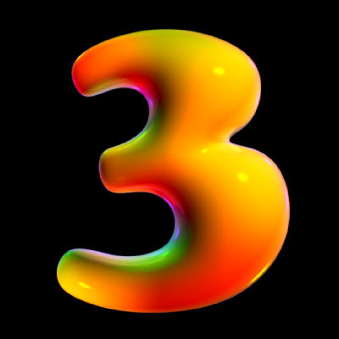 fuentes letras texto 3d model