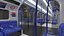Londoner U-Bahn-Zug Metro manipuliert