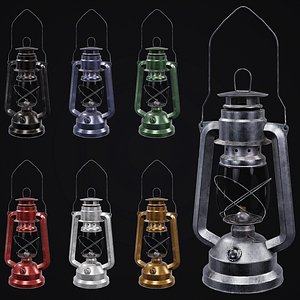 3D Mine Oil Lamp Lantern