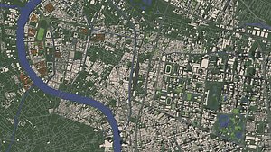 Bangkok Thailand - city and urban 3D model