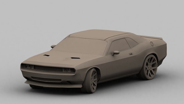 dodge challenger 3d model