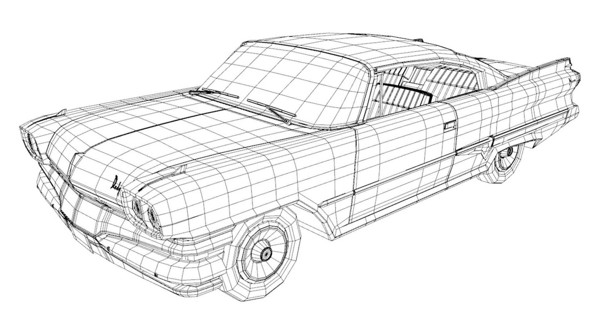 3d Phoenix Coupe Dodge - Turbosquid 1596480