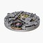 watch mechanism 3d model