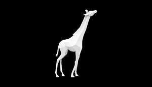 Giraffe Low-poly