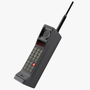 3D Vintage Analogue Cell Phone model