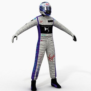3d model of virgin formula e driver