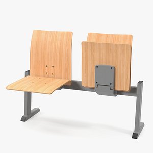 3D University Seating System For Two Seats