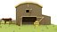 3D barn scene