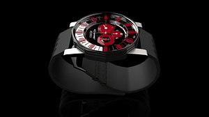 wrist watch 3d x
