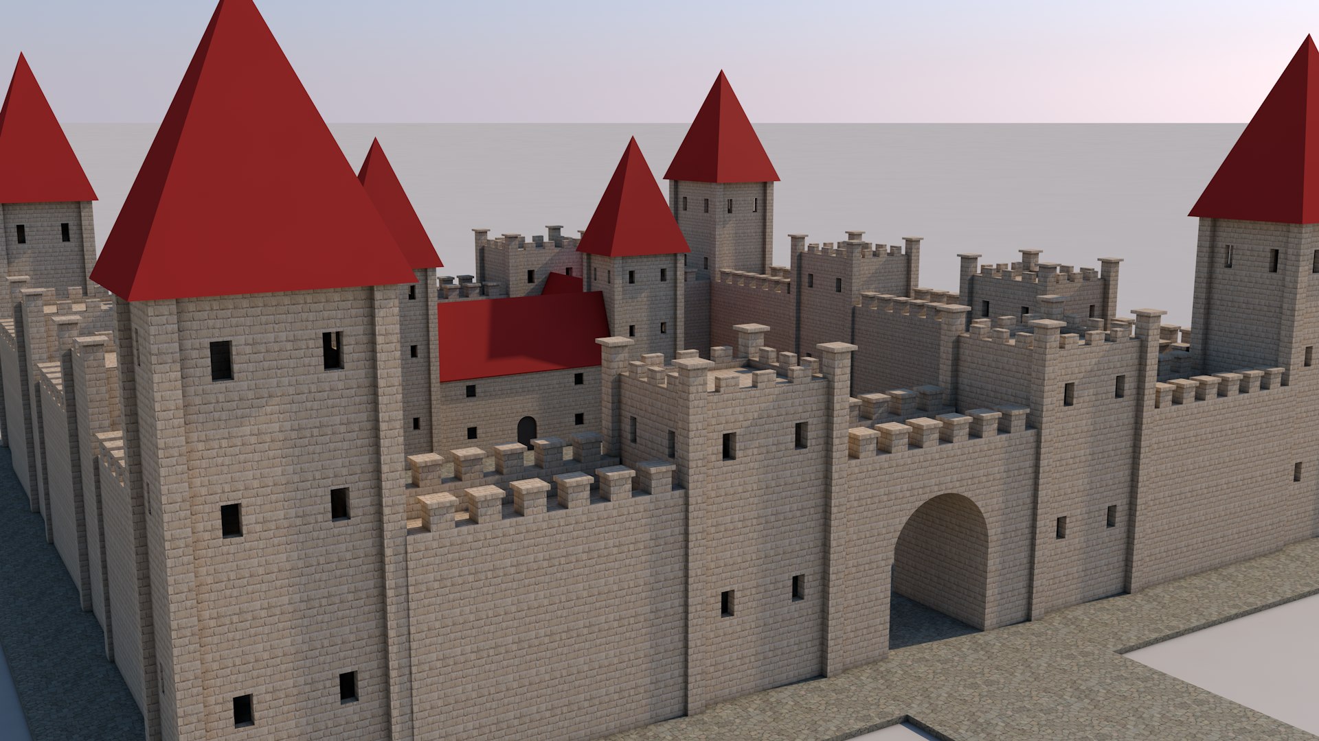 3D Model Medieval Castle - TurboSquid 2316845