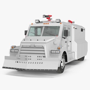 Armored Water Cannon Truck White model