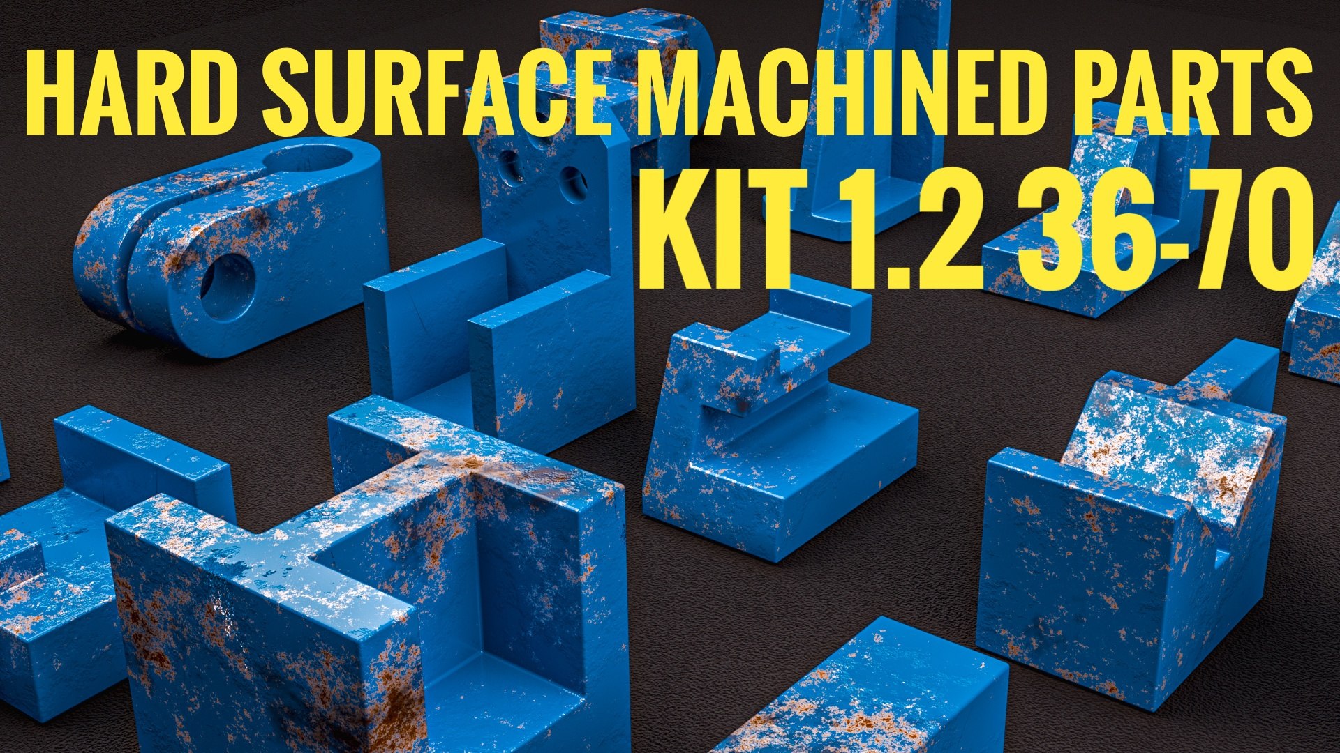 3D Building Blocks Kit Hard Surface Machined Parts 3D - TurboSquid 2181562