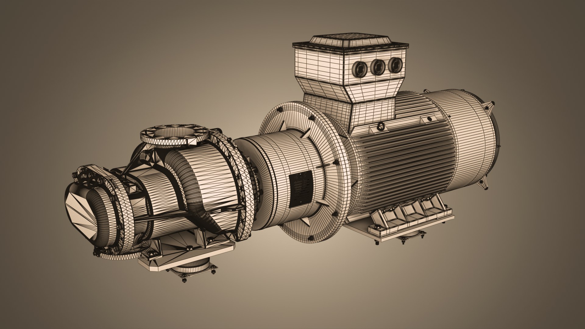 3D Screw Compressor Model - TurboSquid 2369033