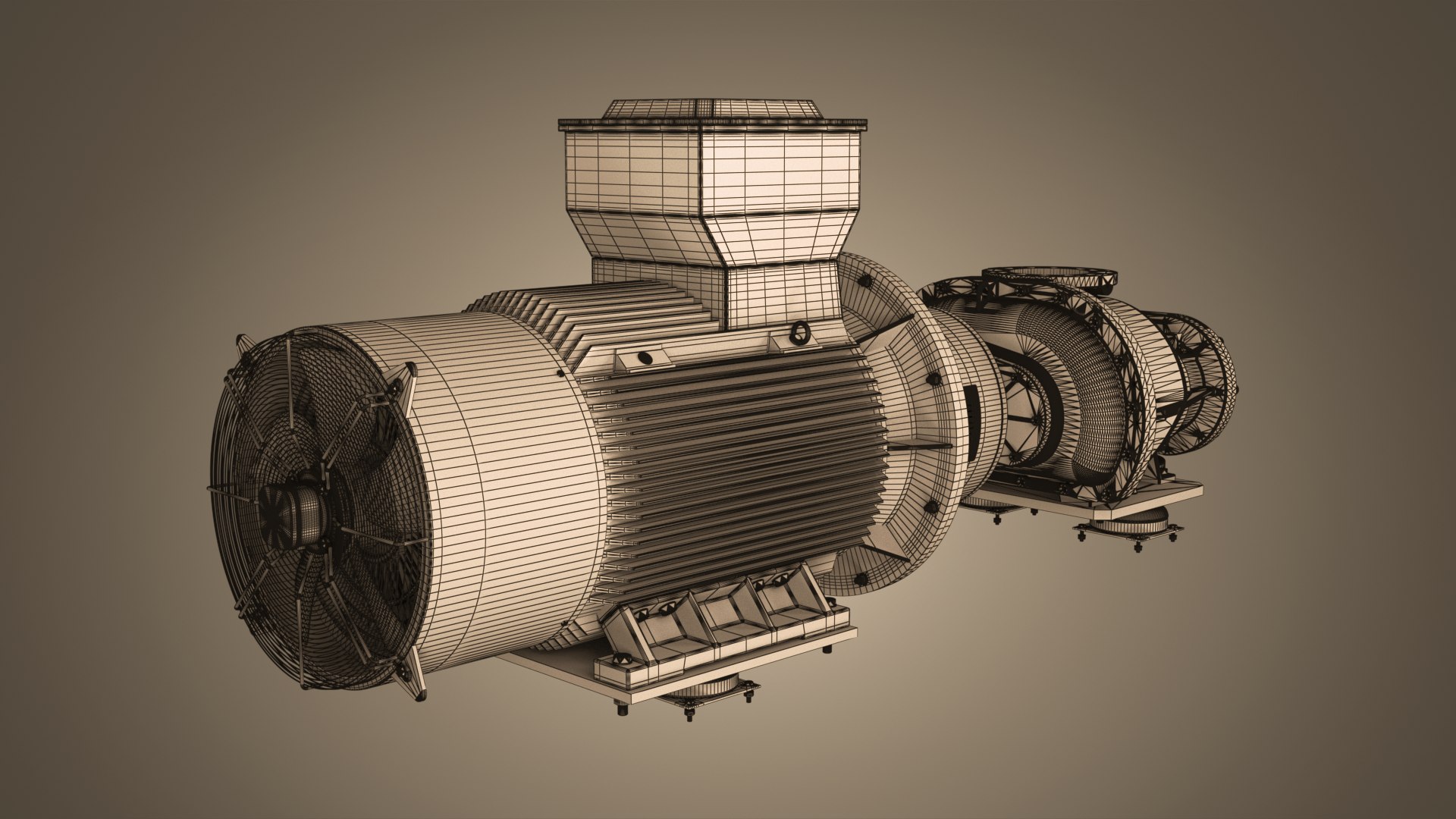 3D Screw Compressor Model - TurboSquid 2369033