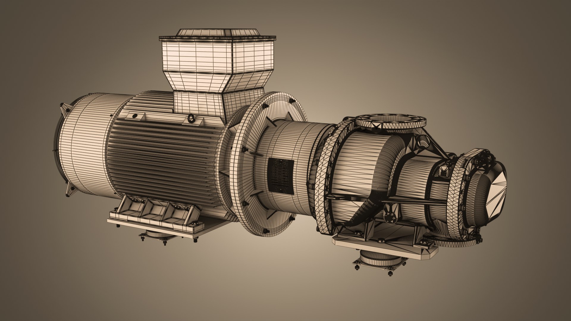 3D Screw Compressor Model - TurboSquid 2369033