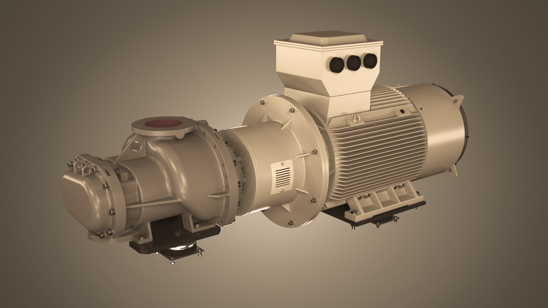 3D Screw Compressor Model - TurboSquid 2369033