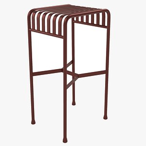 Hay Palissade Striped Outdoor Furniture Brown Table 3D model