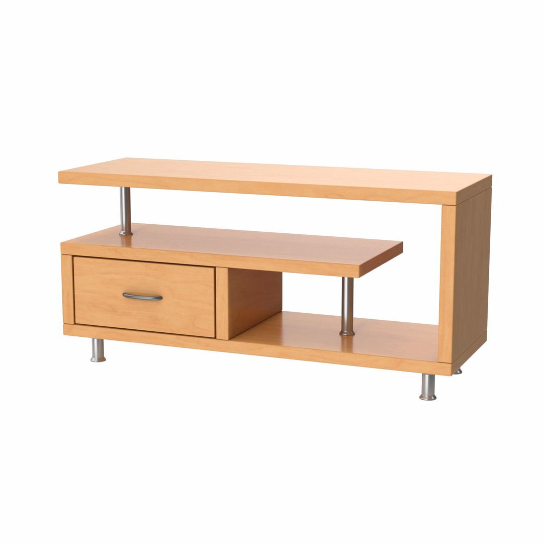 3D Wooden TV Stand Model TurboSquid 1961011