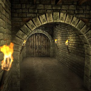 Medieval Dungeon Scene