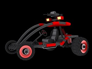 3d sporty dune buggy model