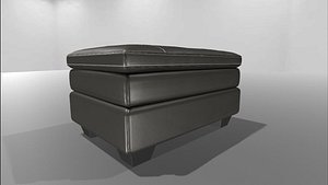 3D ar gleason chair ottoman model