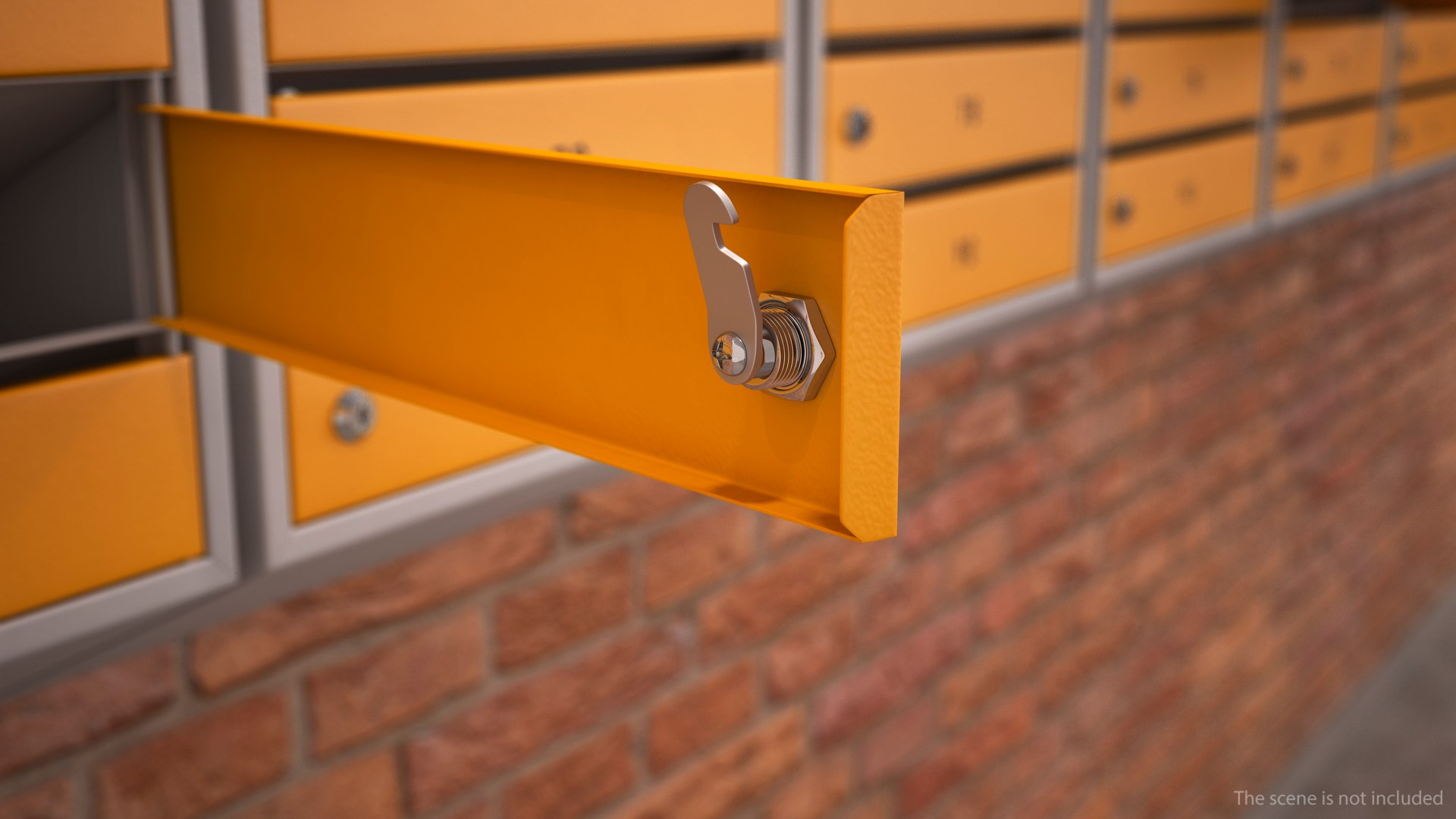 3D model Five Apartment Mailboxes Block - TurboSquid 2004685