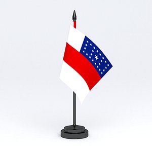 3D Bandeira do Amazonas Table Flag model