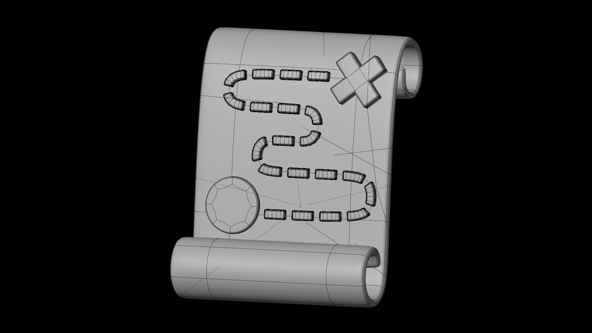 Treasure Map 3D Model - TurboSquid 2225157